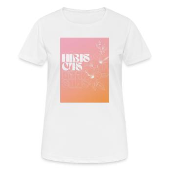 Hibiskus Individuelles Blumendesign - Frauen T-Shirt atmungsaktiv - Weiß - Vorne - AI Model Female 172 dark (172cm)