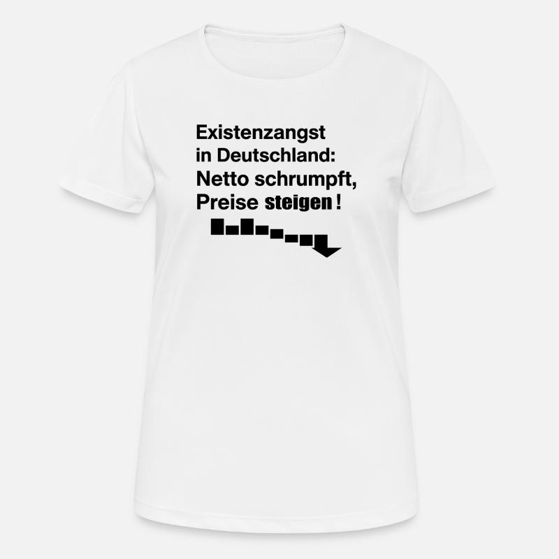 Existential fear in Germany - Women's Breathable T-Shirt - white