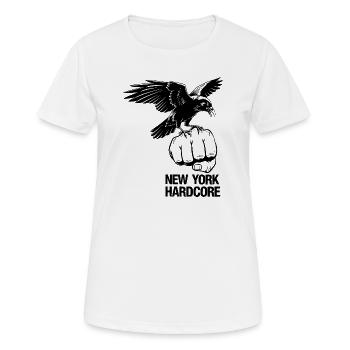 NYC Hardcore Eagle Design - Women's Breathable T-Shirt - white - Front - AI Model Female 172 dark (172cm)