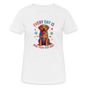 Labrador - T-shirt respirant Femme - blanc - Devant - AI Model Female 172 dark (172cm)