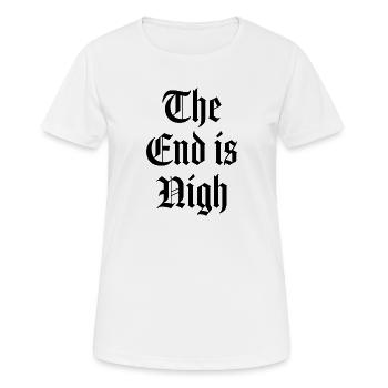 La fin est proche - T-shirt respirant Femme - blanc - Devant - AI Model Female 172 dark (172cm)