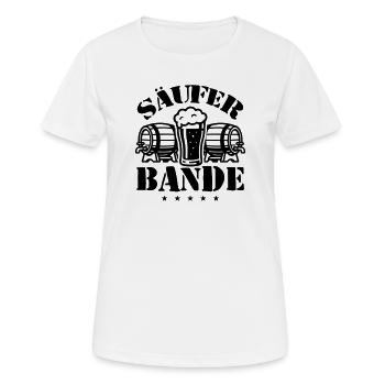 Drunkard Gang Beer - Women's Breathable T-Shirt - white - Front - AI Model Female 172 dark (172cm)