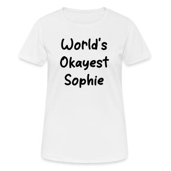 Sophie la plus correcte du monde - T-shirt respirant Femme - blanc - Devant - AI Model Female 172 dark (172cm)