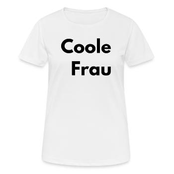 Voici à quoi ressemble une femme cool - T-shirt respirant Femme - blanc - Devant - AI Model Female 172 dark (172cm)