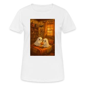 Halloween cute ghosts - Women's Breathable T-Shirt - white - Front - AI Model Female 172 dark (172cm)