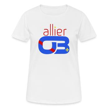 Allier 03 - Women's Breathable T-Shirt - white - Front - AI Model Female 172 dark (172cm)