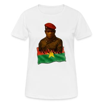 Burkina Faso Echos | 2025 Kunstwerke - Frauen T-Shirt atmungsaktiv - Weiß - Vorne - AI Model Female 172 dark (172cm)