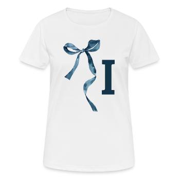 Monogramm i Geschenkidee - Frauen T-Shirt atmungsaktiv - Weiß - Vorne - AI Model Female 172 dark (172cm)
