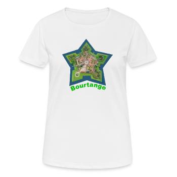 Forme d’étoile Bourtange avec détail forteresse - T-shirt respirant Femme - blanc - Devant - AI Model Female 172 dark (172cm)