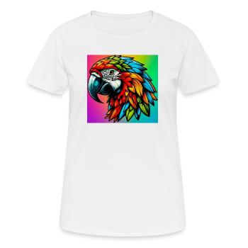 perroquet - T-shirt respirant Femme - blanc - Devant - AI Model Female 172 dark (172cm)