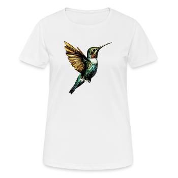 Colibri Colibri Colibri Oiseau Colibris Colibri mignon - T-shirt respirant Femme - blanc - Devant - AI Model Female 172 dark (172cm)