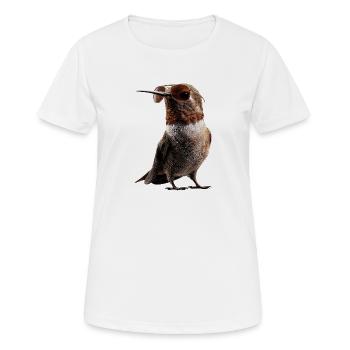 Colibri Colibri Colibri Oiseau Colibris Colibri mignon - T-shirt respirant Femme - blanc - Devant - AI Model Female 172 dark (172cm)