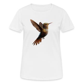 Colibri Colibri Colibri Oiseau Colibris Colibri mignon - T-shirt respirant Femme - blanc - Devant - AI Model Female 172 dark (172cm)
