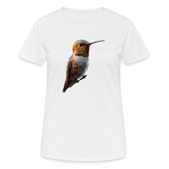 Colibri Colibri Colibri Oiseau Colibris Colibri mignon - T-shirt respirant Femme - blanc - Devant - AI Model Female 172 dark (172cm)
