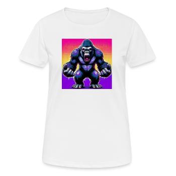 gorilla - Women's Breathable T-Shirt - white - Front - AI Model Female 172 dark (172cm)