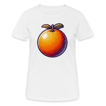 Bright orange cartoon - Women's Breathable T-Shirt - white - Front - AI Model Female 172 dark (172cm)