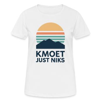 Kmoet just nothing, Antwerpener Dialekt Shirts - Frauen T-Shirt atmungsaktiv - Weiß - Vorne - AI Model Female 172 dark (172cm)