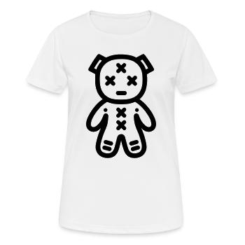 Poupée Vaudou - T-shirt respirant Femme - blanc - Devant - AI Model Female 172 dark (172cm)