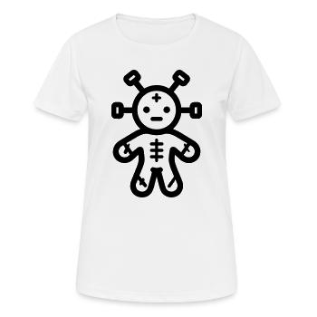 Poupée Vaudou - T-shirt respirant Femme - blanc - Devant - AI Model Female 172 dark (172cm)