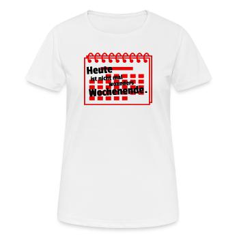 Nowhere weekend - Women's Breathable T-Shirt - white - Front - AI Model Female 172 dark (172cm)