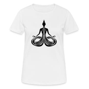 Meditation Energy Flow - Women's Breathable T-Shirt - white - Front - AI Model Female 172 dark (172cm)