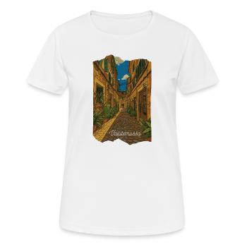 Valldemossa - Mallorca - Frauen T-Shirt atmungsaktiv - Weiß - Vorne - AI Model Female 172 dark (172cm)