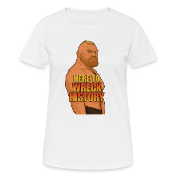 Here to Wreck History - Women's Breathable T-Shirt - white - Front - AI Model Female 172 dark (172cm)