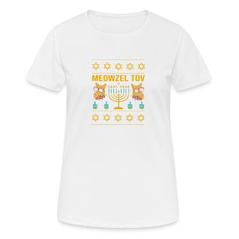 Hanukah Hanukkah Chanukkah - Frauen T-Shirt atmungsaktiv - Weiß - Vorne - AI Model Female 172 dark (172cm)