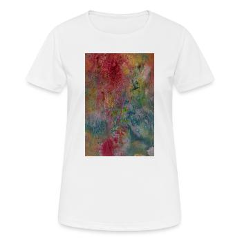 Sehnsucht nach Berührung - Frauen T-Shirt atmungsaktiv - Weiß - Vorne - AI Model Female 172 dark (172cm)
