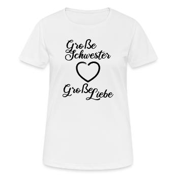 Big Sister Big Love - Women's Breathable T-Shirt - white - Front - AI Model Female 172 dark (172cm)