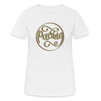 Rythme - T-shirt respirant Femme - blanc - Devant - AI Model Female 172 dark (172cm)