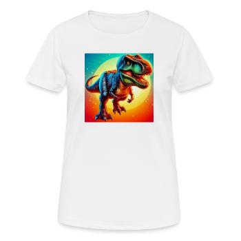 dinosaur - Women's Breathable T-Shirt - white - Front - AI Model Female 172 dark (172cm)