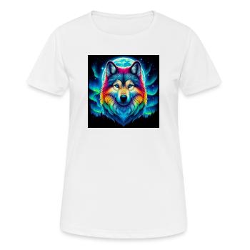 Wolf - Women's Breathable T-Shirt - white - Front - AI Model Female 172 dark (172cm)
