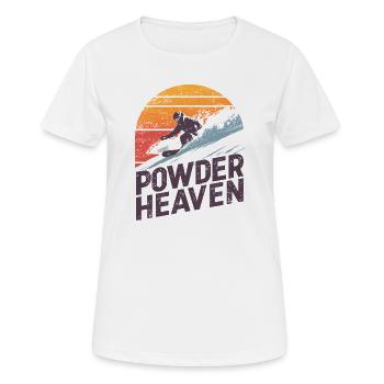 Freeride Snowboard Retro Sunset - Women's Breathable T-Shirt - white - Front - AI Model Female 172 dark (172cm)