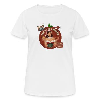 C’EST UNE SI BONNE TREMPETTE - ELFE DE NOËL RÉTRO - T-shirt respirant Femme - blanc - Devant - AI Model Female 172 dark (172cm)