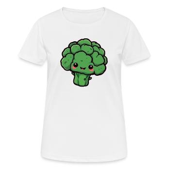 Brocoli - T-shirt respirant Femme - blanc - Devant - AI Model Female 172 dark (172cm)