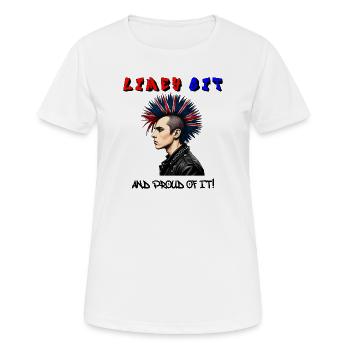 Limey Git — And Proud of It! British Punk Rock  - Women's Breathable T-Shirt - white - Front - AI Model Female 172 dark (172cm)