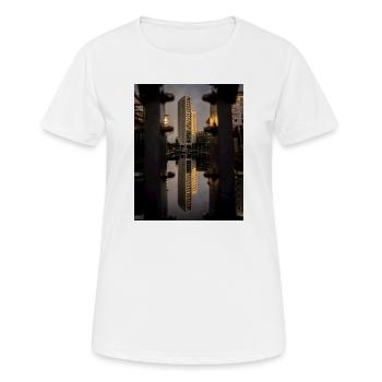 Gefangen zwischen den Schrauben - Frauen T-Shirt atmungsaktiv - Weiß - Vorne - AI Model Female 172 dark (172cm)