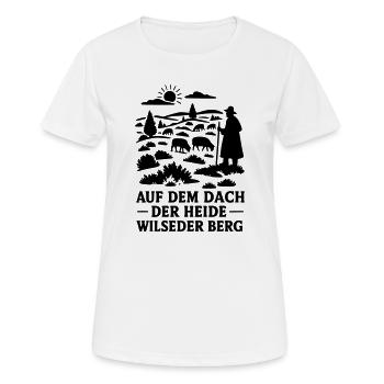 Lande de Lunebourg Wilseder Berg - T-shirt respirant Femme - blanc - Devant - AI Model Female 172 dark (172cm)