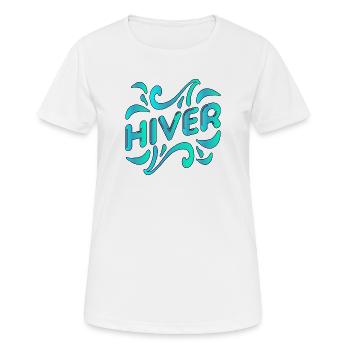 winter - Women's Breathable T-Shirt - white - Front - AI Model Female 172 dark (172cm)