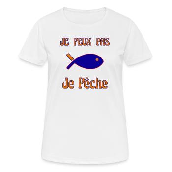 RETRAITE. RETRAITE. RETRAITEE. RETRAITE - T-shirt respirant Femme - blanc - Devant - AI Model Female 172 dark (172cm)