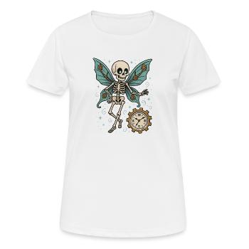 Skeleton Butterfly Movement - Women's Breathable T-Shirt - white - Front - AI Model Female 172 dark (172cm)