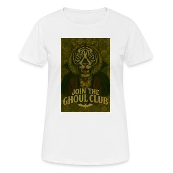 Ghoul Club Tiger Porträt - Frauen T-Shirt atmungsaktiv - Weiß - Vorne - AI Model Female 172 dark (172cm)