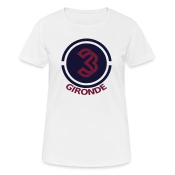 Circular emblem Gironde 33 - Women's Breathable T-Shirt - white - Front - AI Model Female 172 dark (172cm)