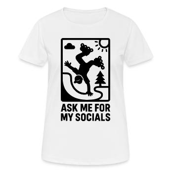 Inline Skate Social Media Fame Cool Kids - Frauen T-Shirt atmungsaktiv - Weiß - Vorne - AI Model Female 172 dark (172cm)