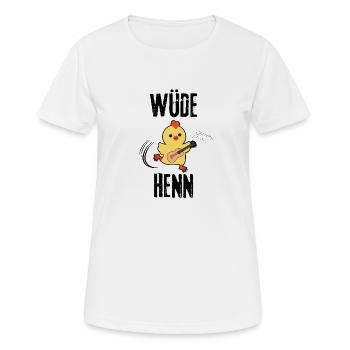 Wüde Henn - Hen night - Junggessellinen Party - Frauen T-Shirt atmungsaktiv - Weiß - Vorne - AI Model Female 172 dark (172cm)