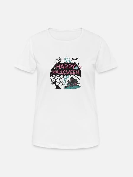 Halloween Neon Fantasie - Frauen T-Shirt atmungsaktiv - Weiß