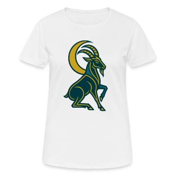 Art Deco Mondziege - Frauen T-Shirt atmungsaktiv - Weiß - Vorne - AI Model Female 172 dark (172cm)