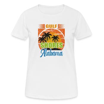 Alabama Gulf Shores Beach Family Vacation  - Women's Breathable T-Shirt - white - Front - AI Model Female 172 dark (172cm)