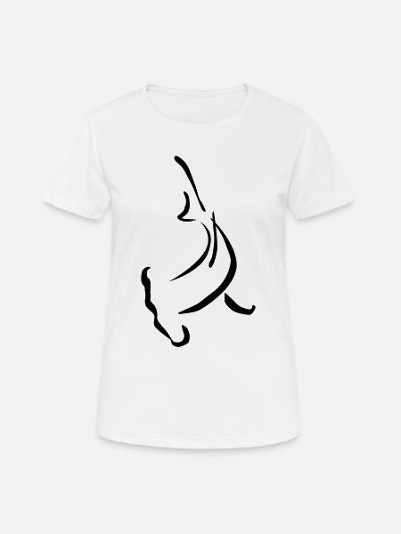 Forme de la tête de marteau - T-shirt respirant Femme - blanc
